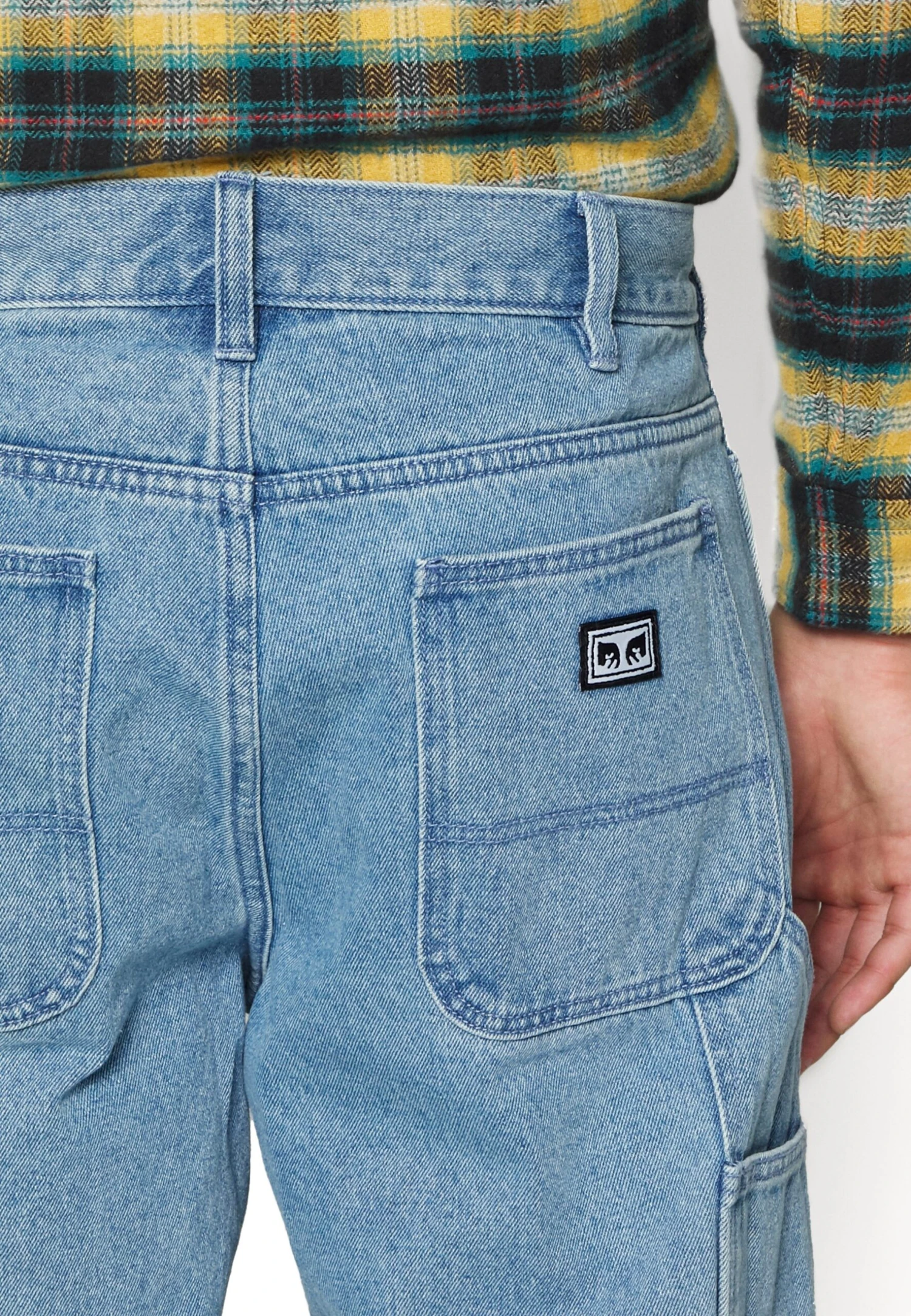 Obey Clothing Hardwork Carpenter - Vaqueros Rectos - Light Indigo - Imagen 5