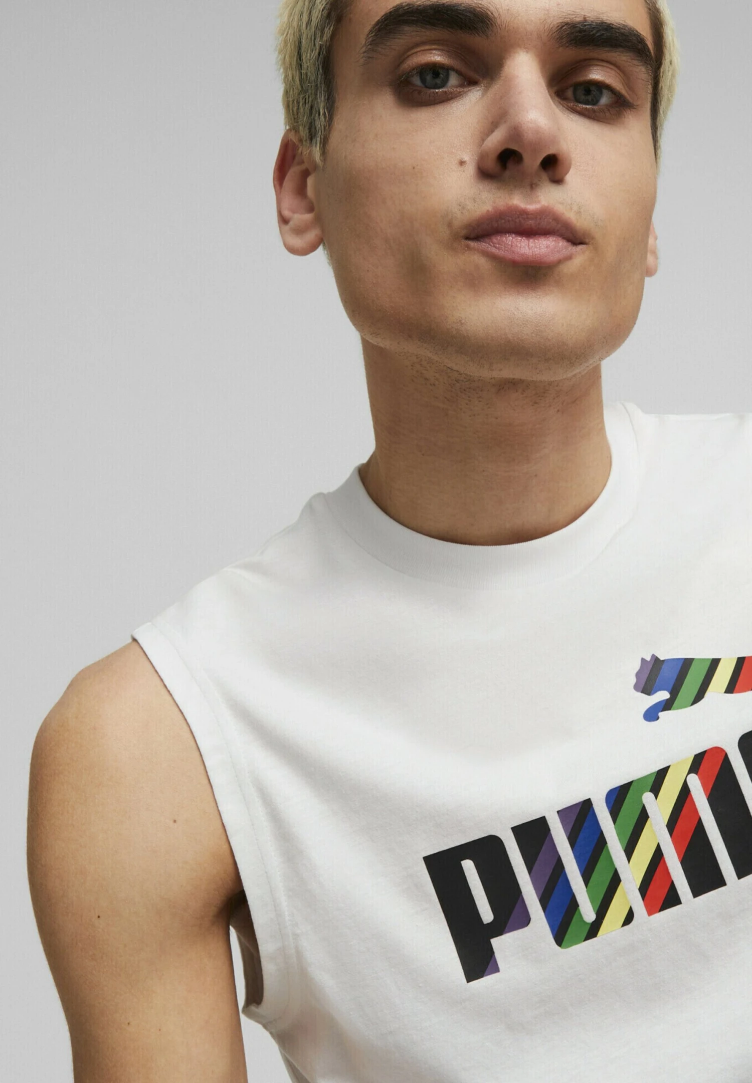 Puma Ess+ Love Is Love Sleeveless Tee - Top - White