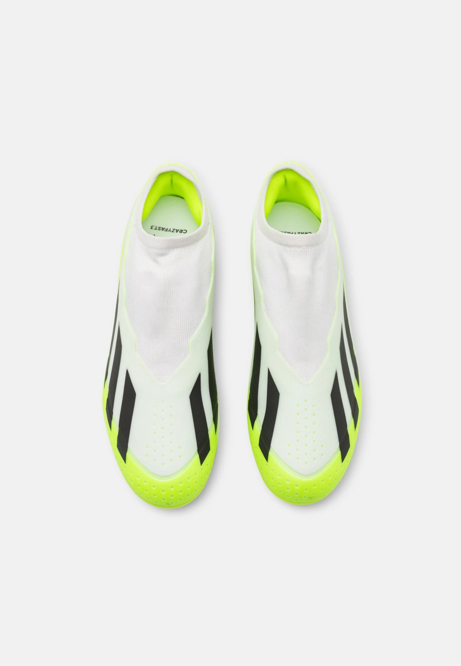 ADIDAS PERFORMANCE Crazyfast 3 Laceless Fg - Botas De Fútbol Con Tacos - Footwear White/Core Black/Lucid Lemon - Imagen 4