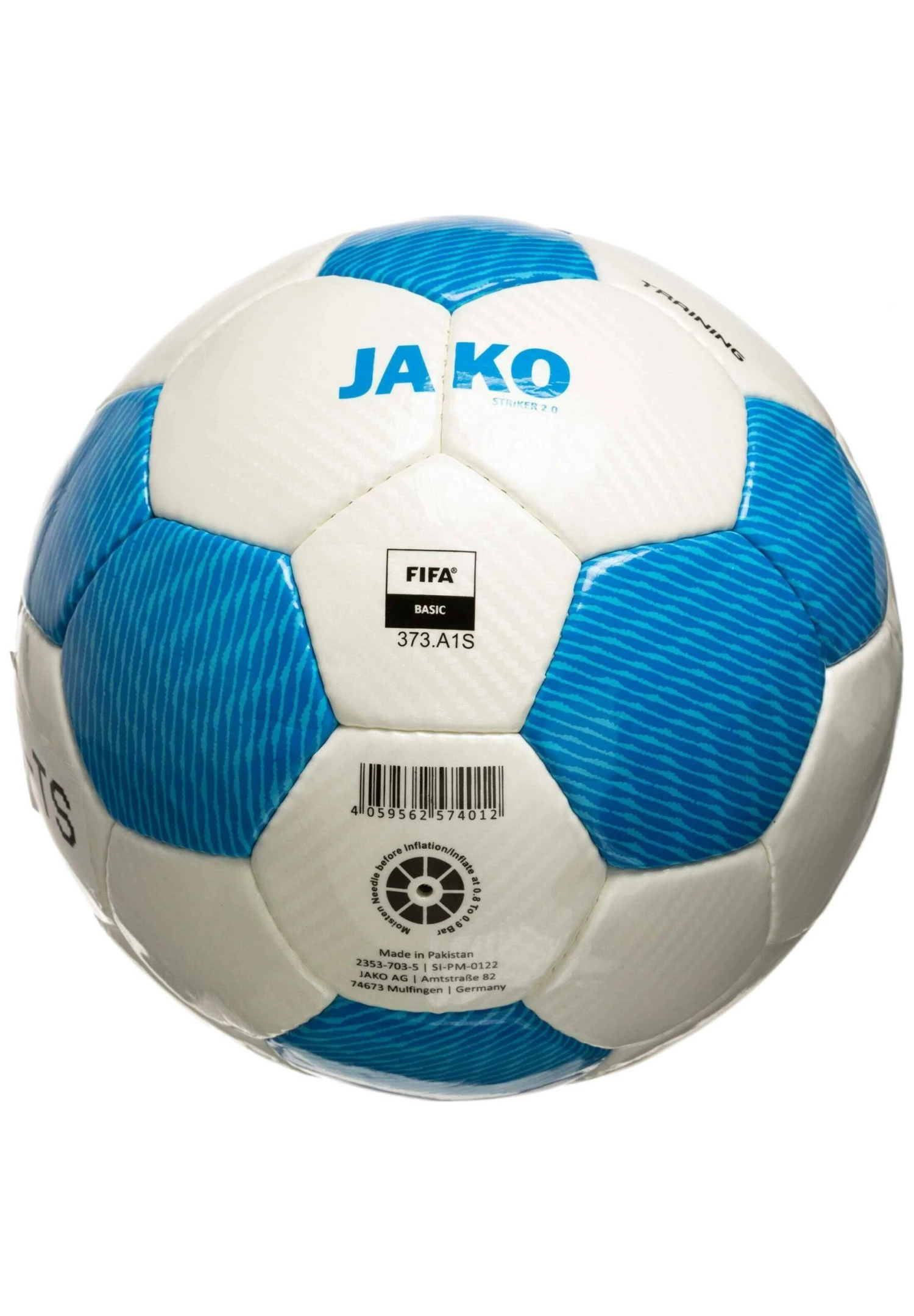 JAKO Striker- Balón De Fútbol - Weiss Blau - Imagen 2