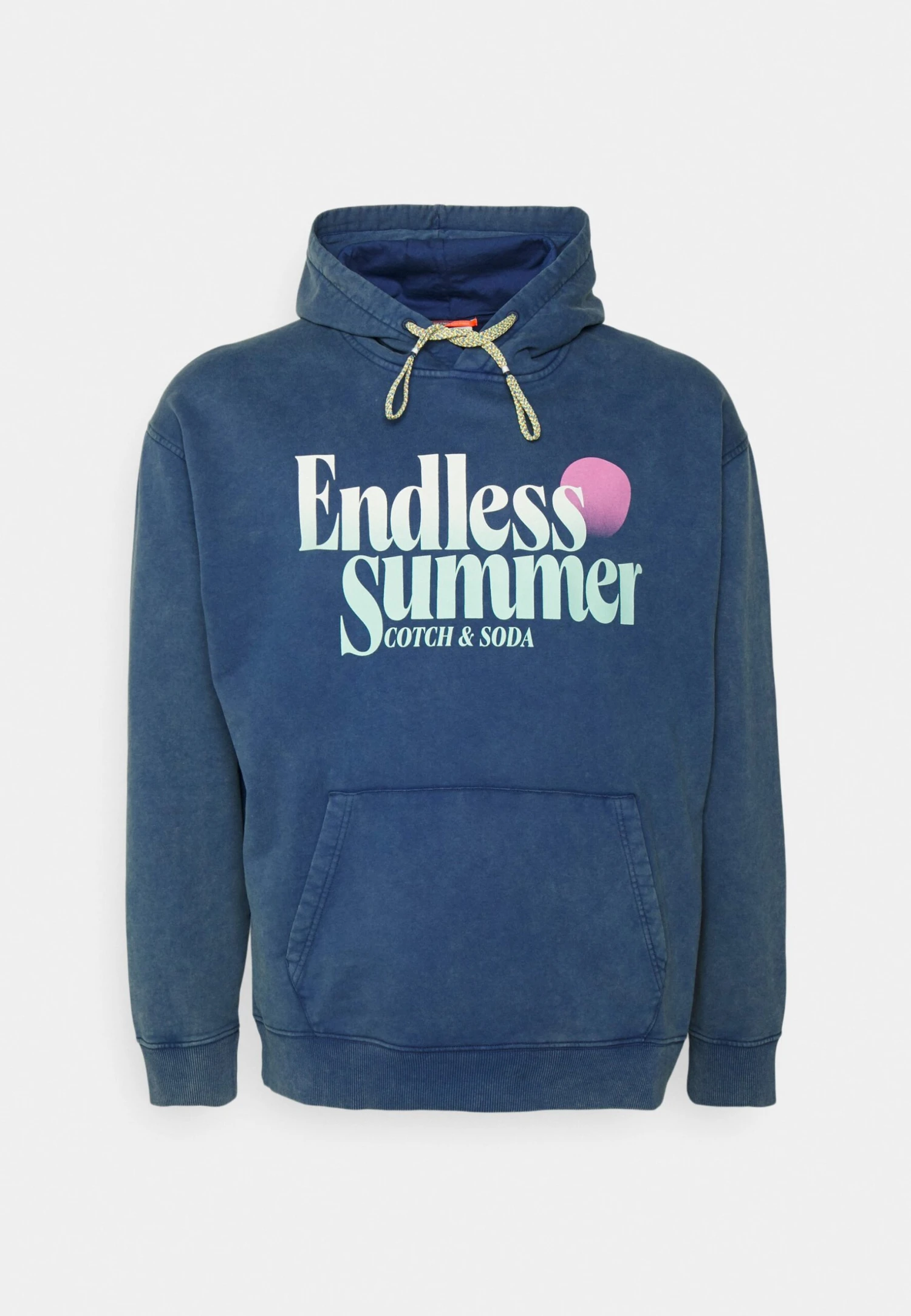 Scotch & Soda Garment Dye Logo Hoodie - Sudadera - Marine - Imagen 4