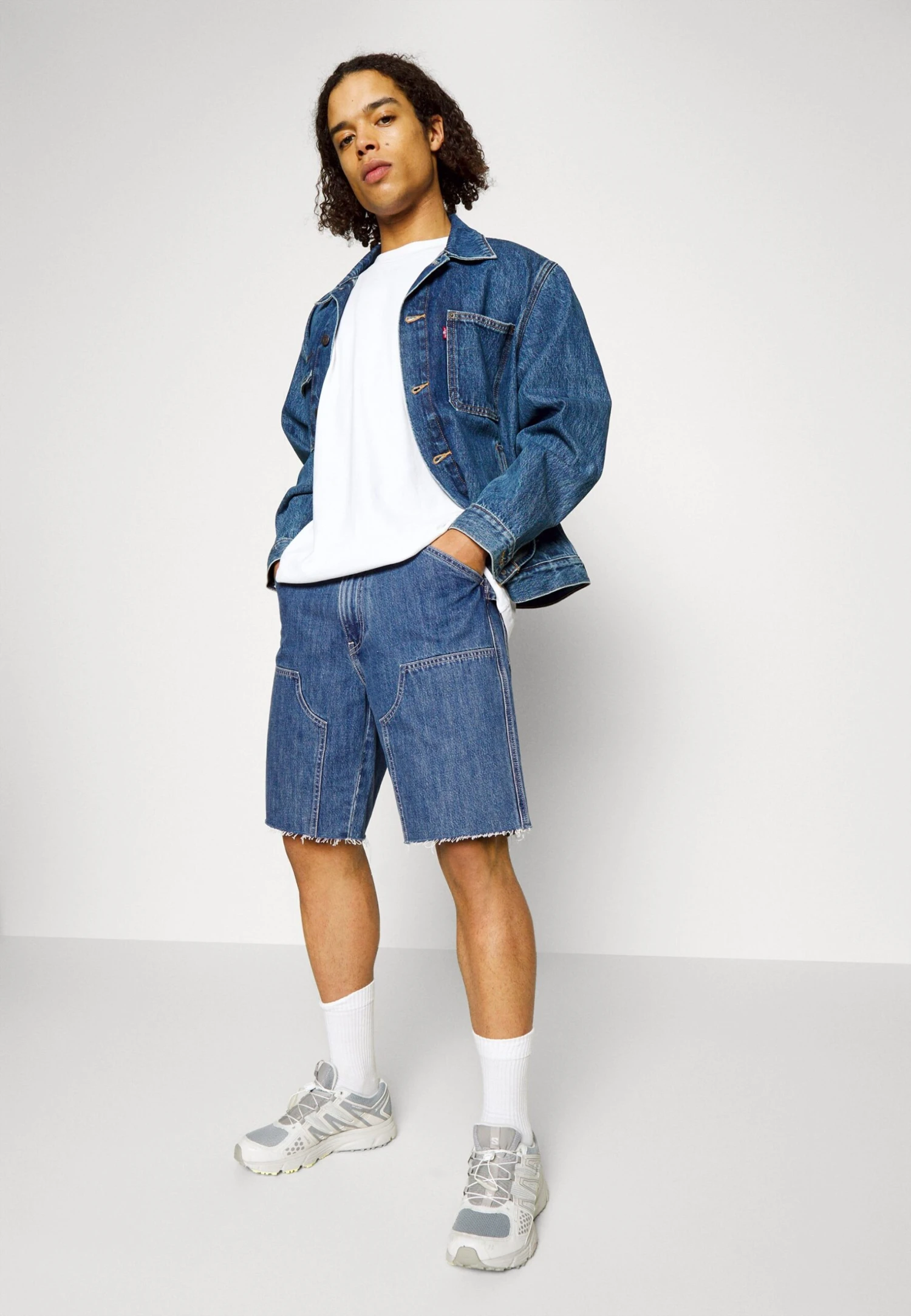 Cut Off Carpenter - Shorts Vaqueros - Blue Denim - Imagen 4