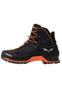 SALEWA Mtn Trainer Mid Gtx - Botas De Montaña - Asphalt/Fluo Orange