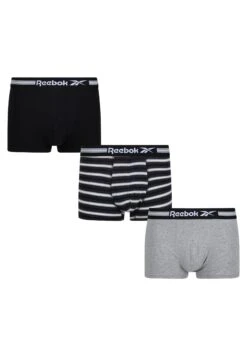 Reebok 3 Pack - Culotte - Black Black Stripe Grey Marl
