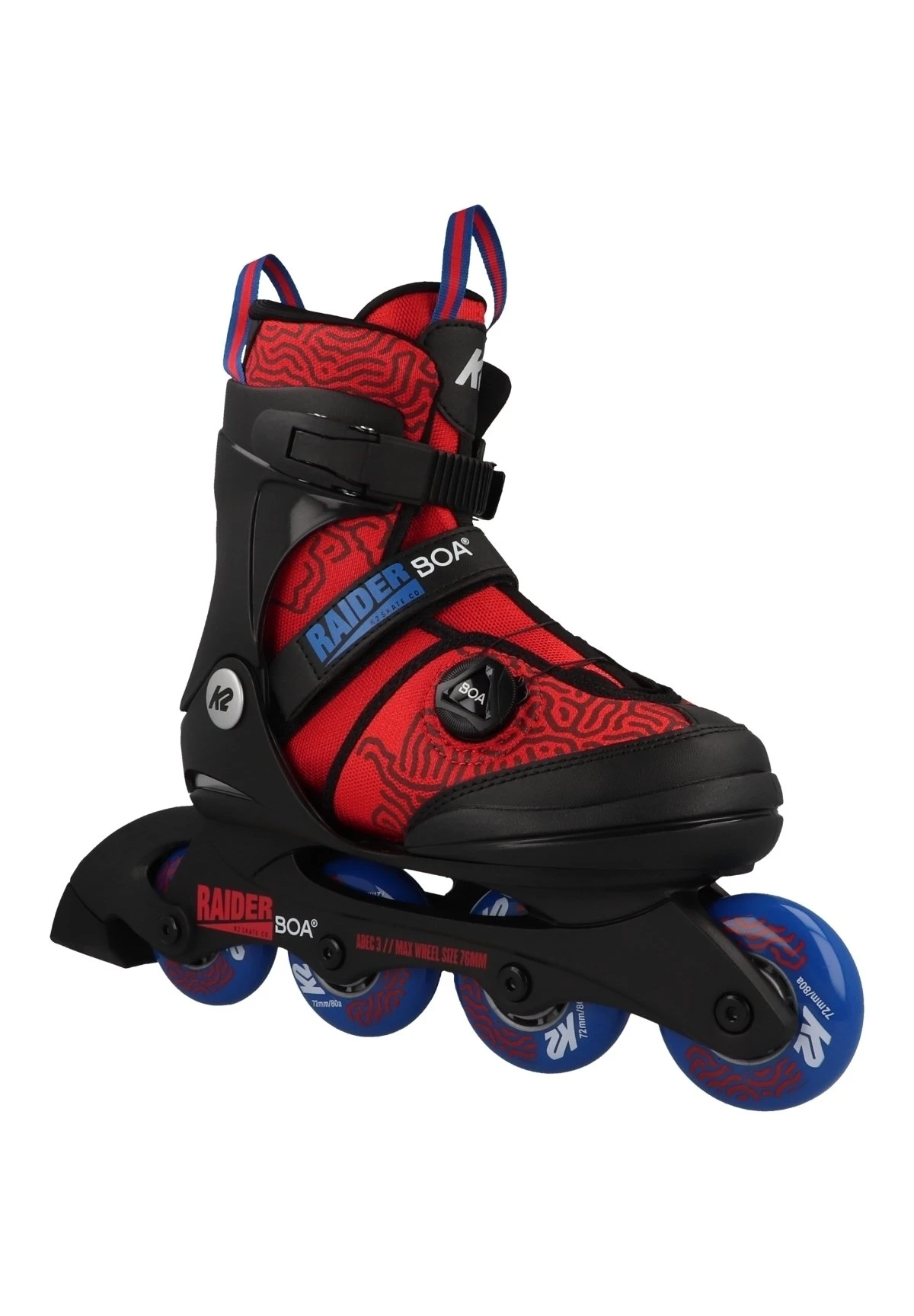 K2 Raider Boa Geräte - Patines En Línea - Red-Blue