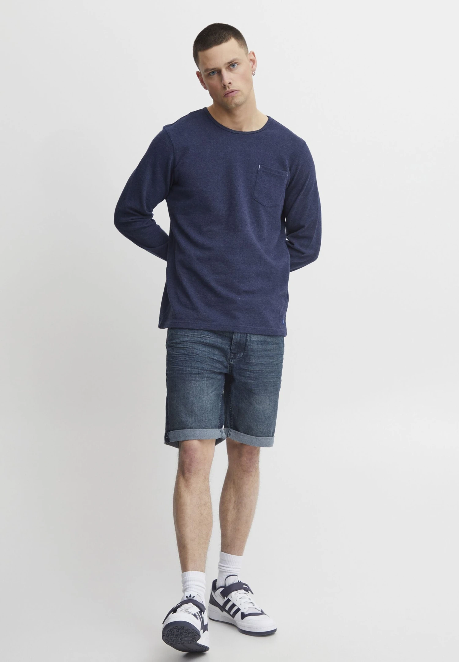 Blend Shorts Vaqueros - Denim Dark Blue - Imagen 2