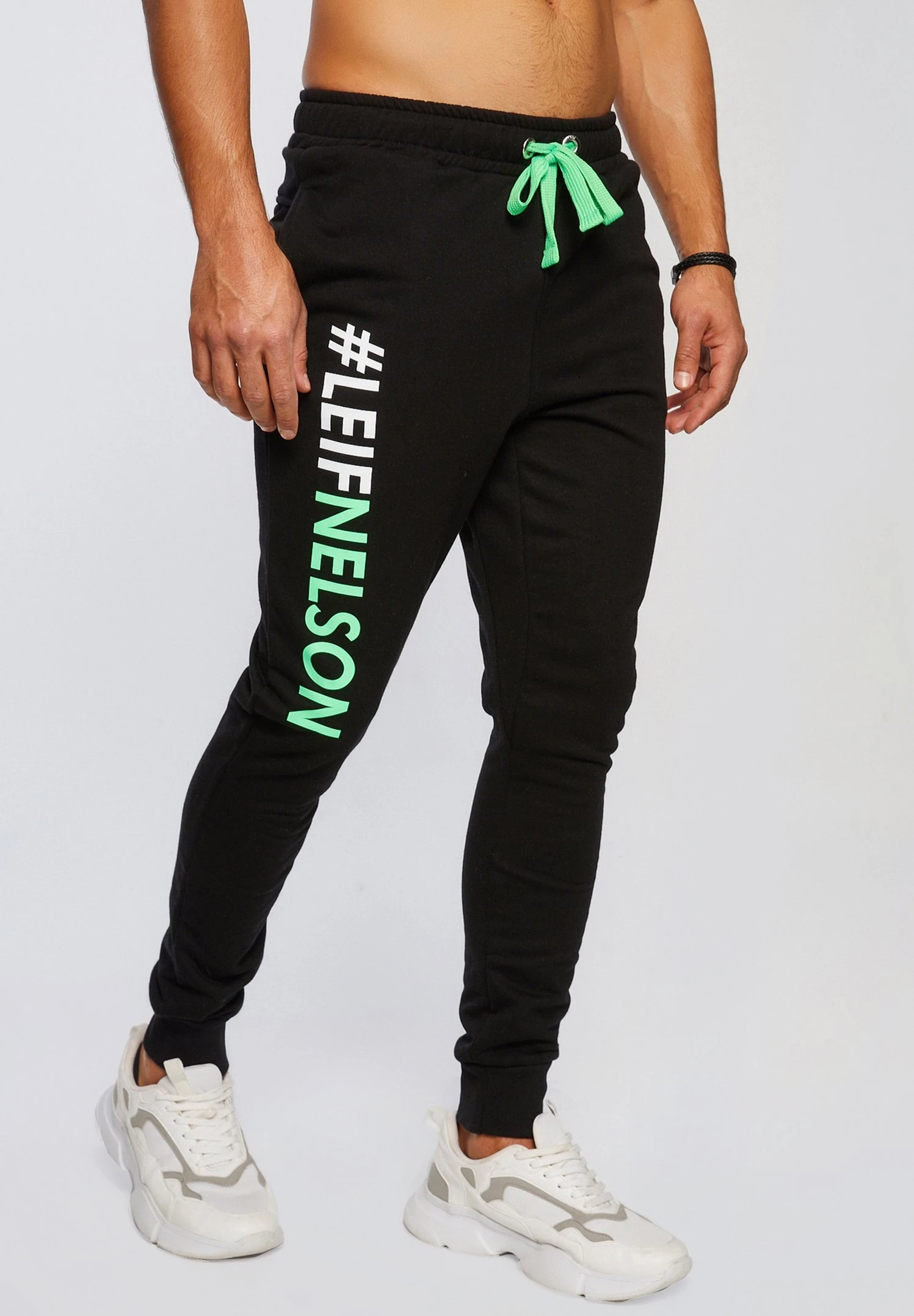 Gym - Pantalones Deportivos - Schwarz Grün - Imagen 6