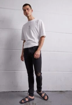 Jack & Jones Jjiliam Jjoriginal Am 305 Noos - Vaqueros Pitillo - Black Denim