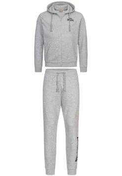 Lonsdale Mit Kapuze Normale Passform Lhanb Set - Chándal - Marl Grey Black