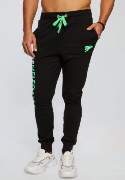 Gym - Pantalones Deportivos - Schwarz Grün