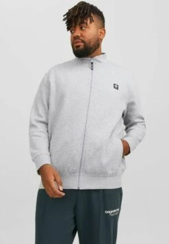 Jack & Jones Reissverschluss - Sudadera Con Cremallera - Light Grey Melange