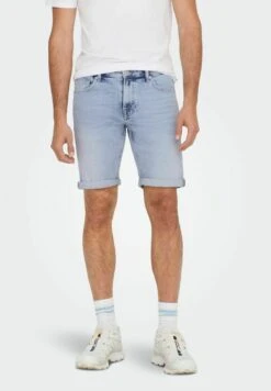 Only & Sons Shorts Vaqueros - Light Blue Denim