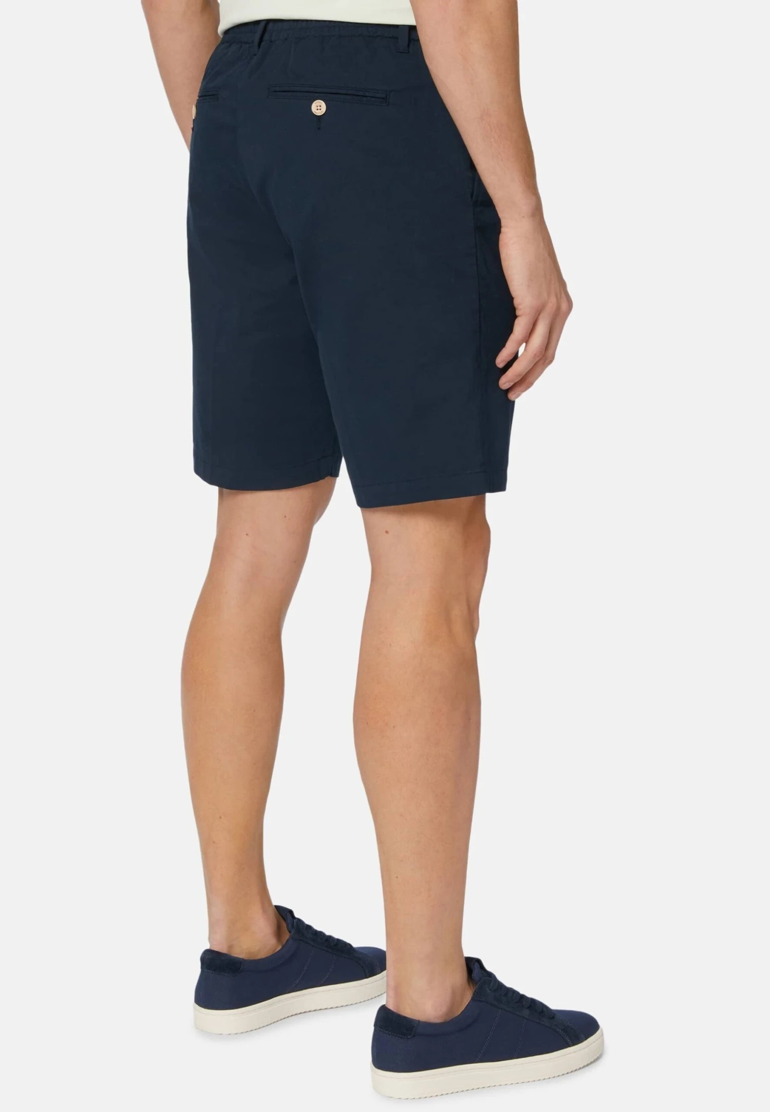 Stretch Summer Bermuda- Shorts - Navy Blue - Imagen 3