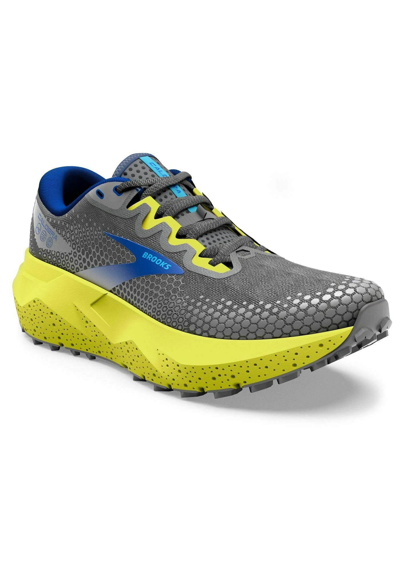 BROOKS Caldera 6 - Zapatillas De Trail Running - Gunmetal Surf The Web Sulphur - Imagen 2