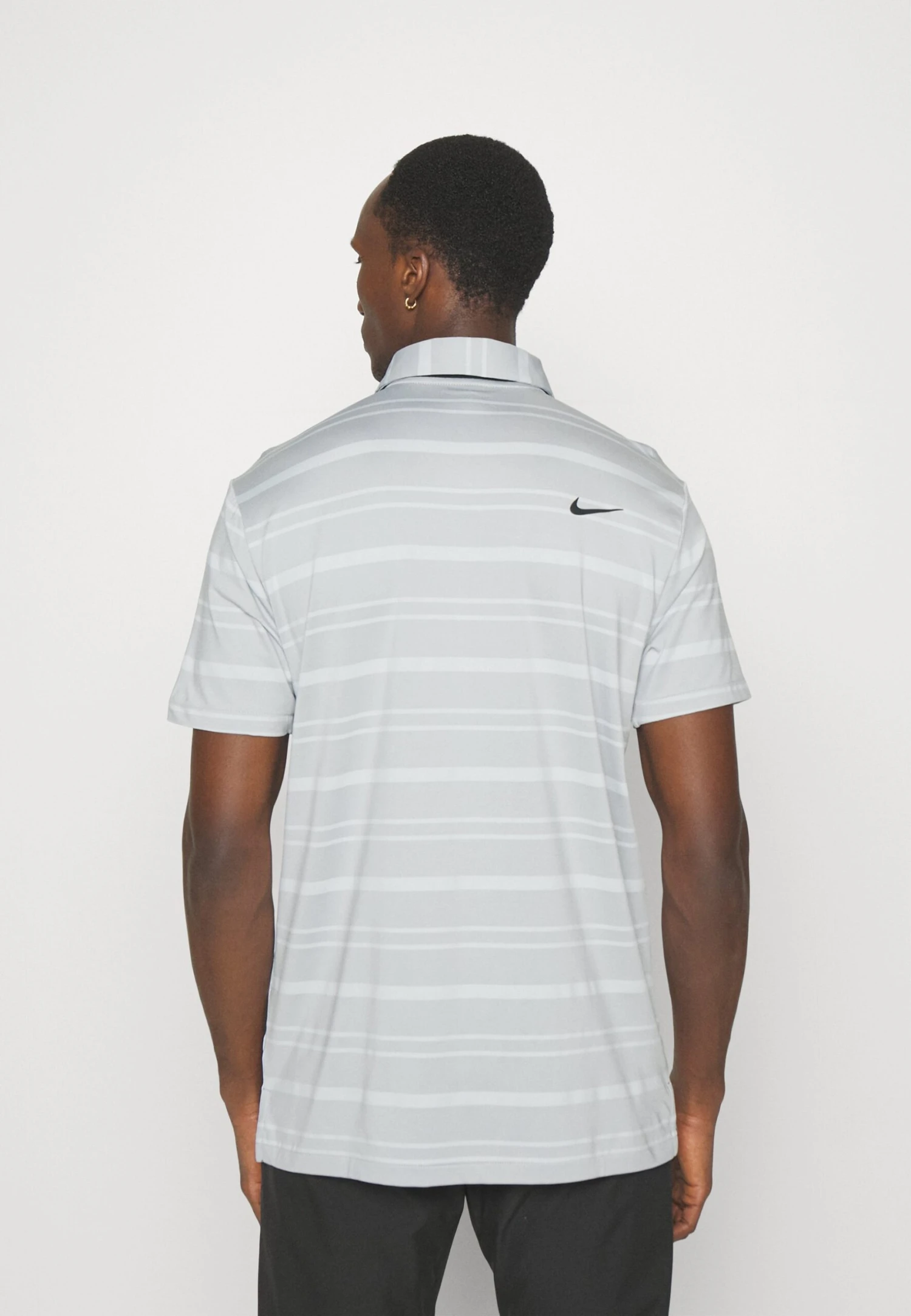 Dry Fit Tour Stripe - Polo - Light Smoke Grey/Grey Fog /Black - Imagen 3