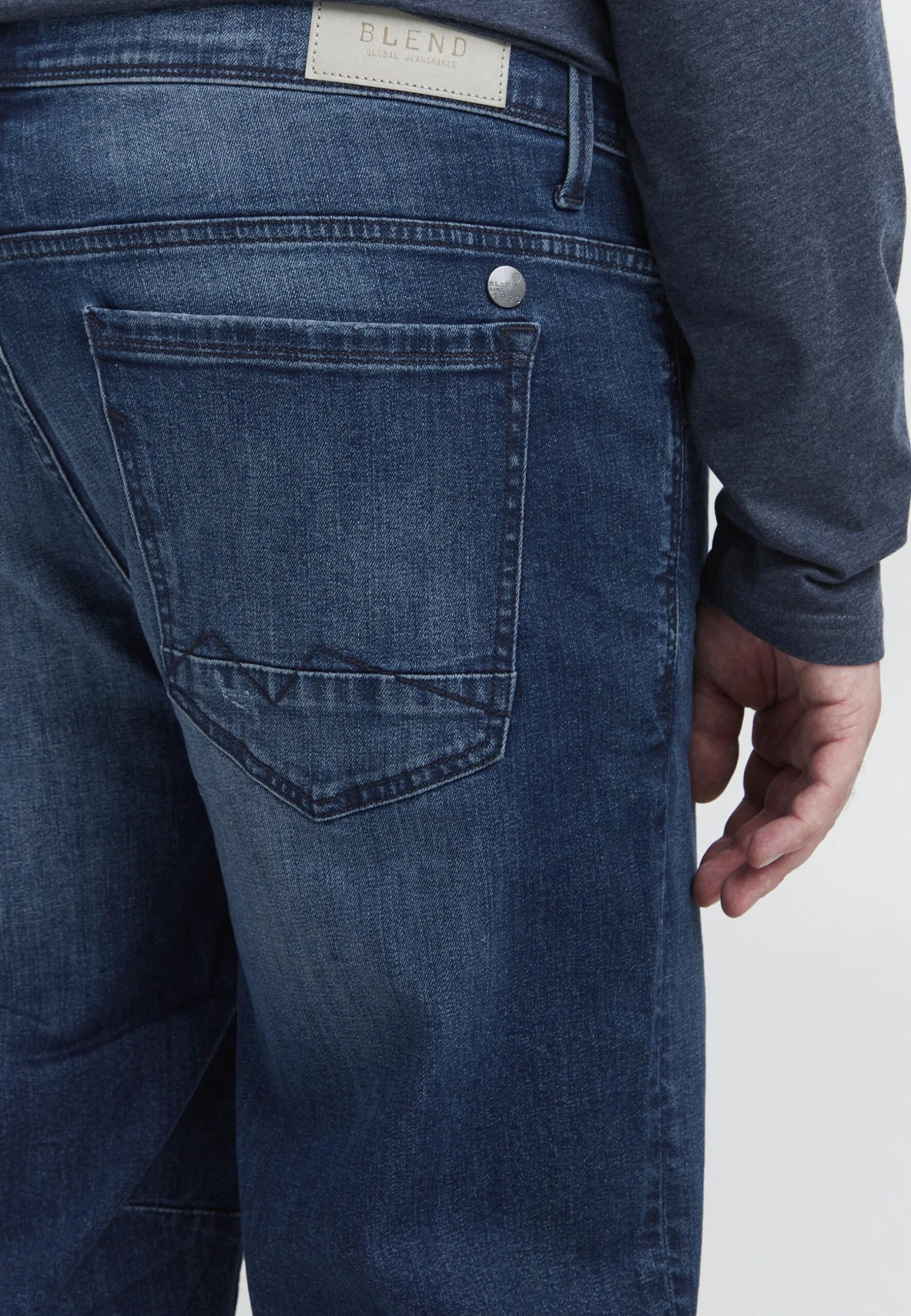 Blend Bt Denon - Shorts Vaqueros - Denim Darkblue - Imagen 4