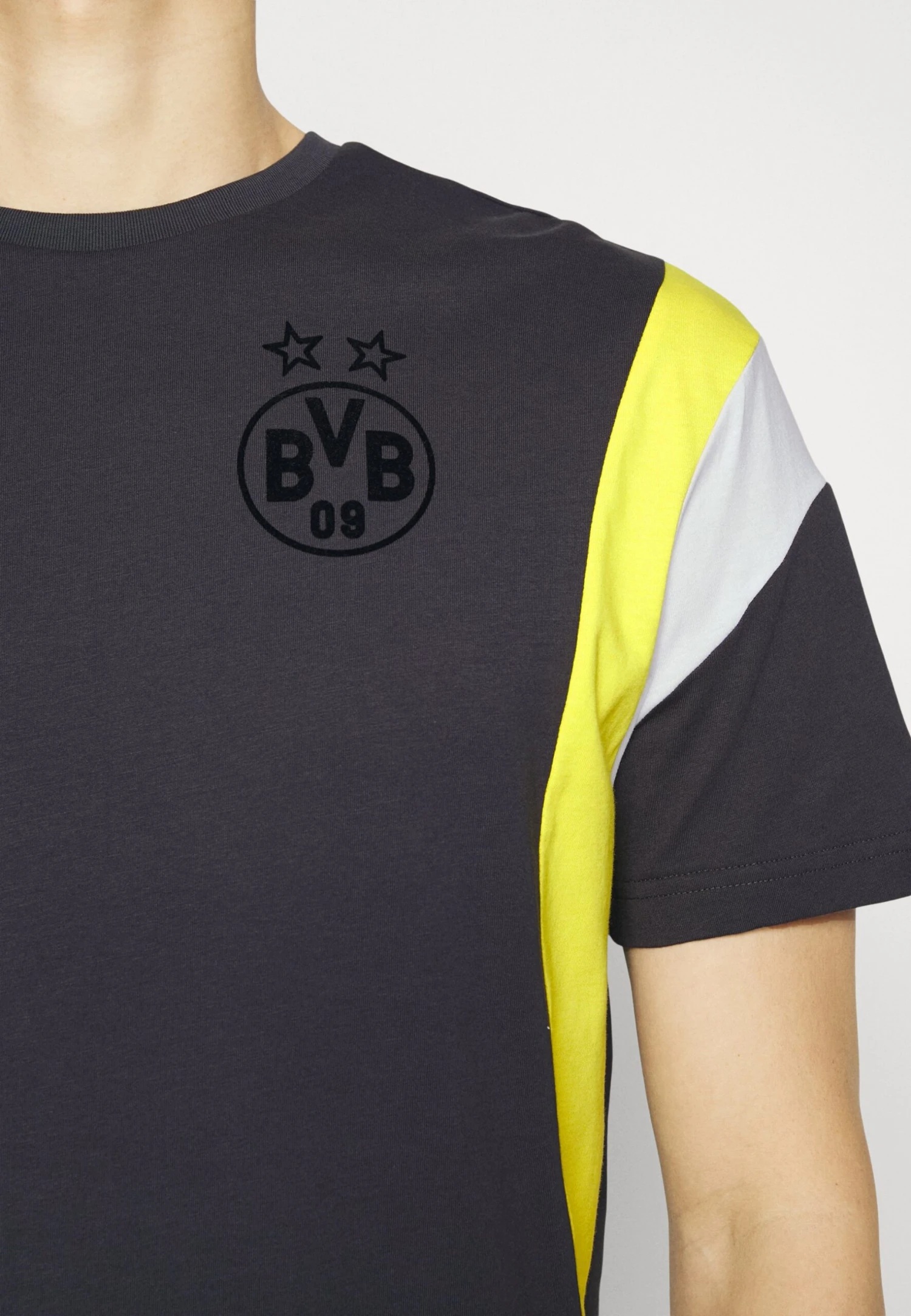 Puma Bvb Borussia Dortmund Ftblarchive Tee - Equipación De Clubes - Flat Dark Gray/Cyber Yellow - Imagen 6