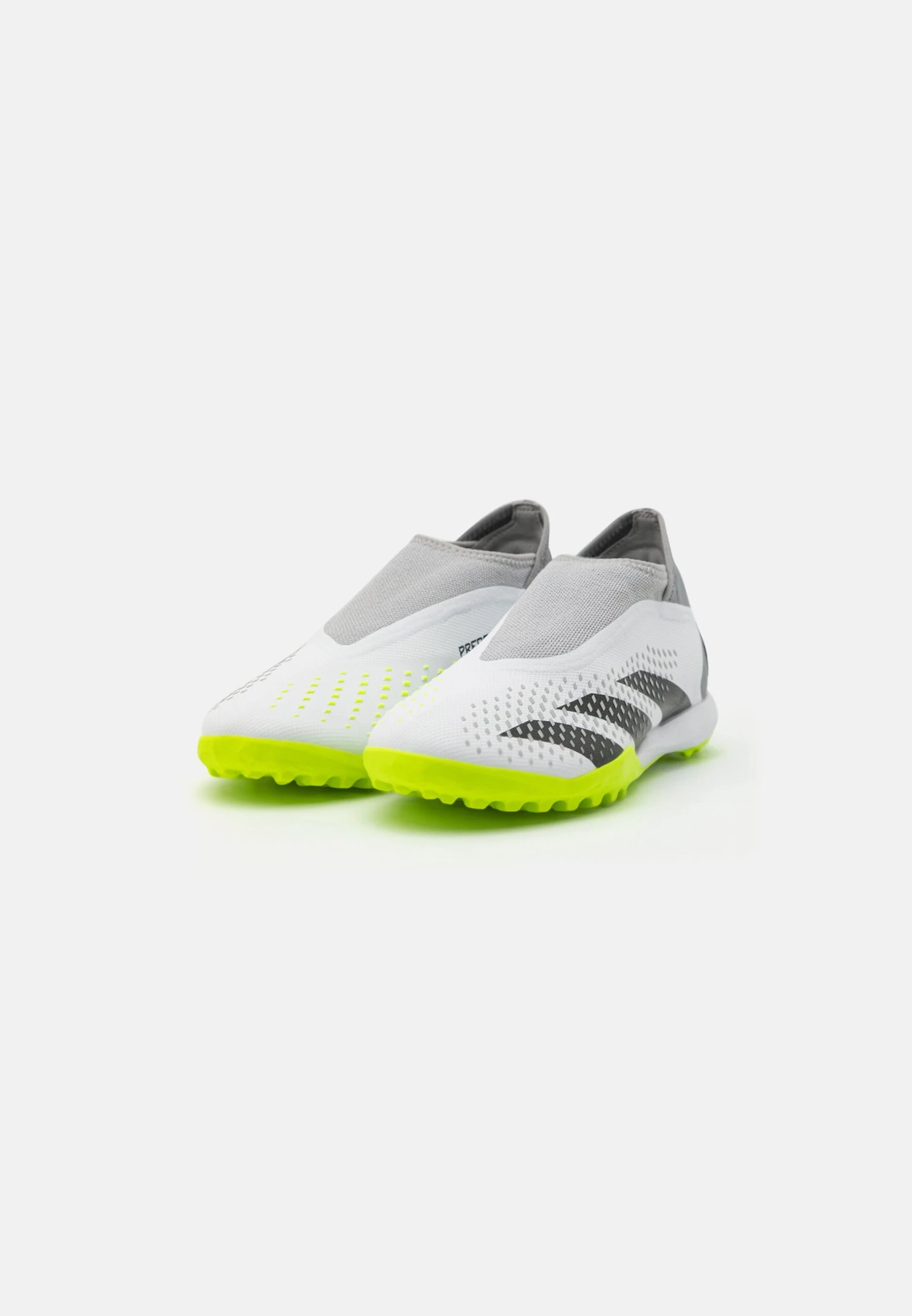 ADIDAS PERFORMANCE Predator Accuracy 3 Laceless Tf - Botas De Fútbol Multitacos - Footwaer White/Core Black/Lucid Lemon - Imagen 2