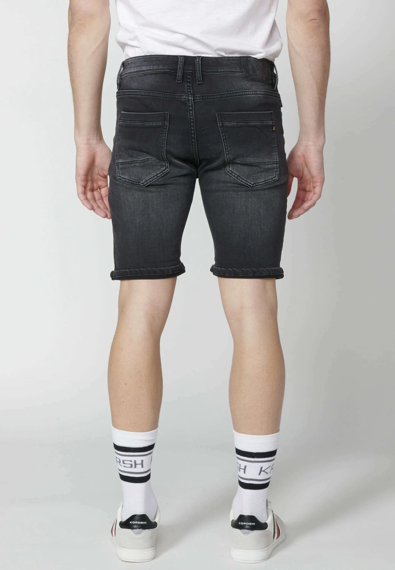 Koroshi Bermuda - Shorts Vaqueros - Black Denim - Imagen 3