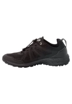Jack Wolfskin Woodland Vent Low- Zapatillas De Senderismo - Black / Black