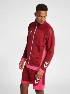 Hummel Hmllead Poly Zip Jacket - Chaqueta De Entrenamiento - Biking Red