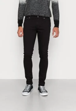 Nudie Jeans Tight Terry - Vaqueros Pitillo - Black