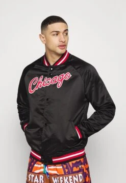 Mitchell & Ness Nba Chicago Bulls Lightweight Jacket - Chaqueta De Entrenamiento - Black