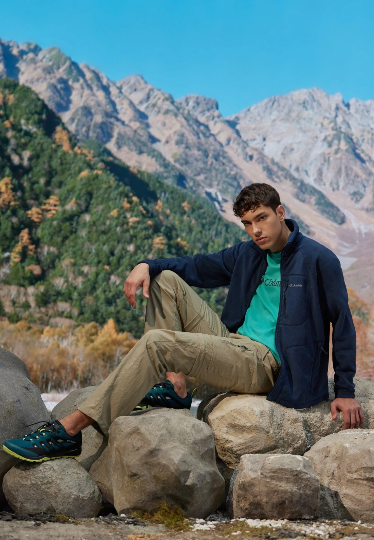 Columbia Vapor Vent - Zapatillas De Senderismo - Deep Water/Black