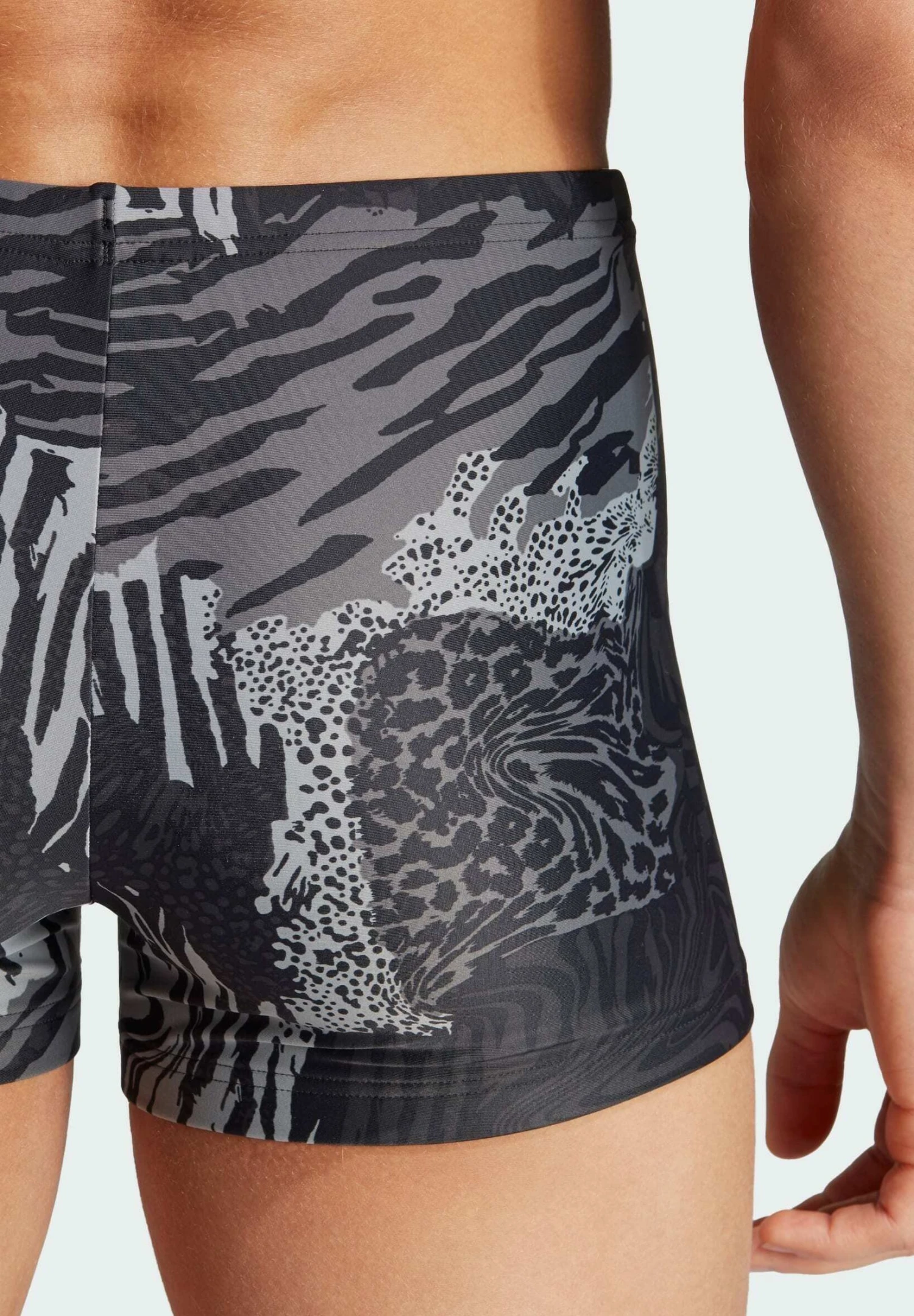 ADIDAS PERFORMANCE Graphic - Bañador - Grey/Grey Five/Carbon/Black - Imagen 4