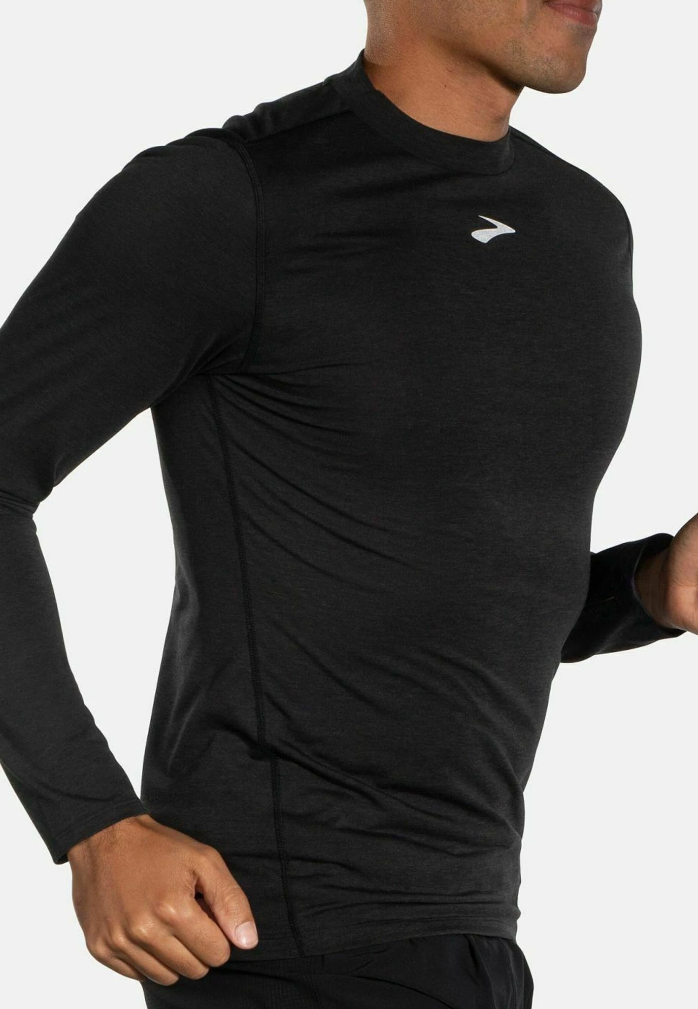 BROOKS High Point - Camiseta De Manga Larga - Black - Imagen 3