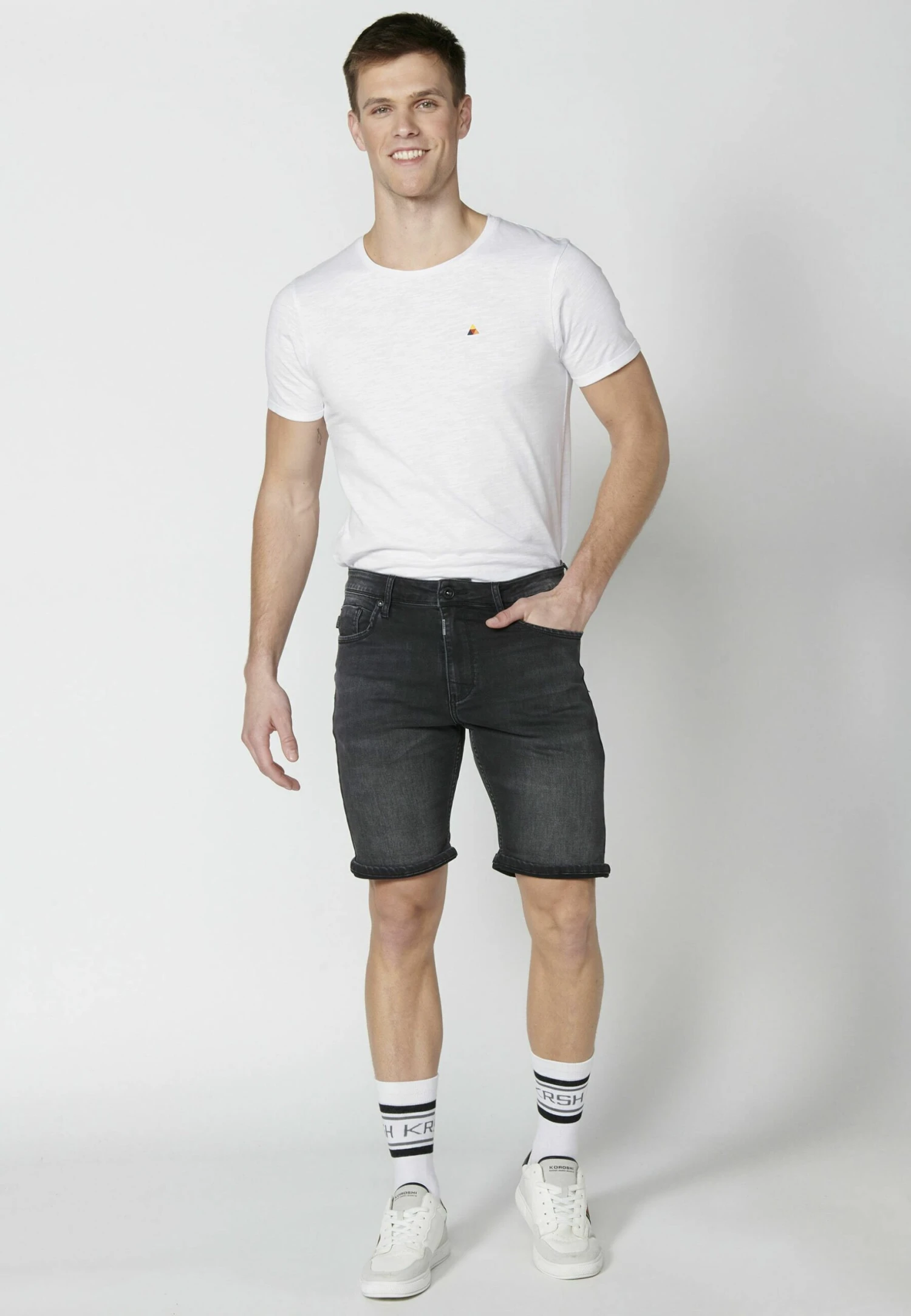 Koroshi Bermuda - Shorts Vaqueros - Black Denim - Imagen 2