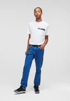 Karl Lagerfeld Jeans Klj Logo - Vaqueros Rectos - Saturated Mid Blue