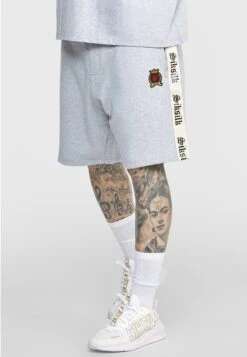 SikSilk Gothic Side Taping - Shorts - Grey