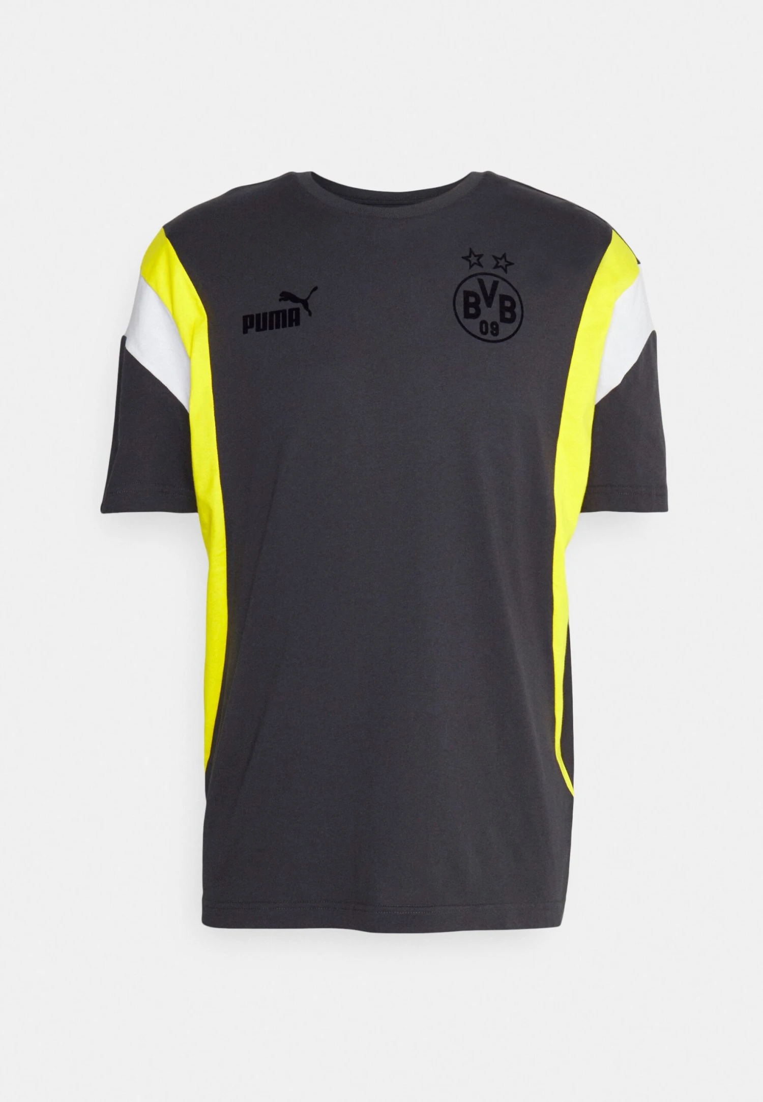 Puma Bvb Borussia Dortmund Ftblarchive Tee - Equipación De Clubes - Flat Dark Gray/Cyber Yellow - Imagen 5