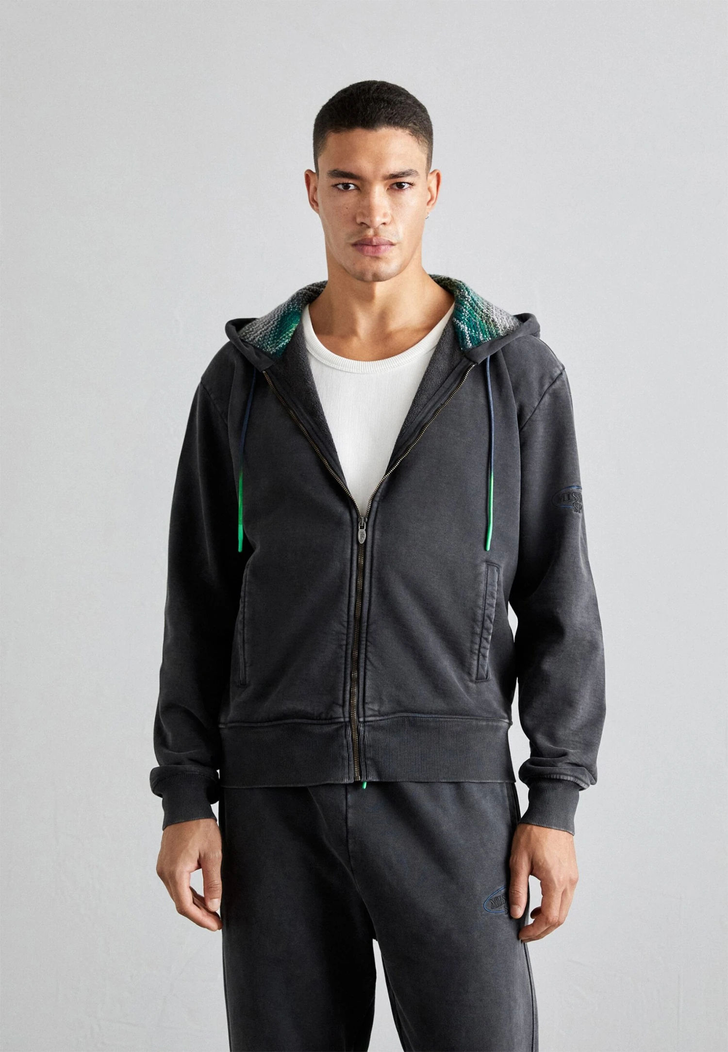 Hooded Open- Sudadera Con Cremallera - Grey Antracite