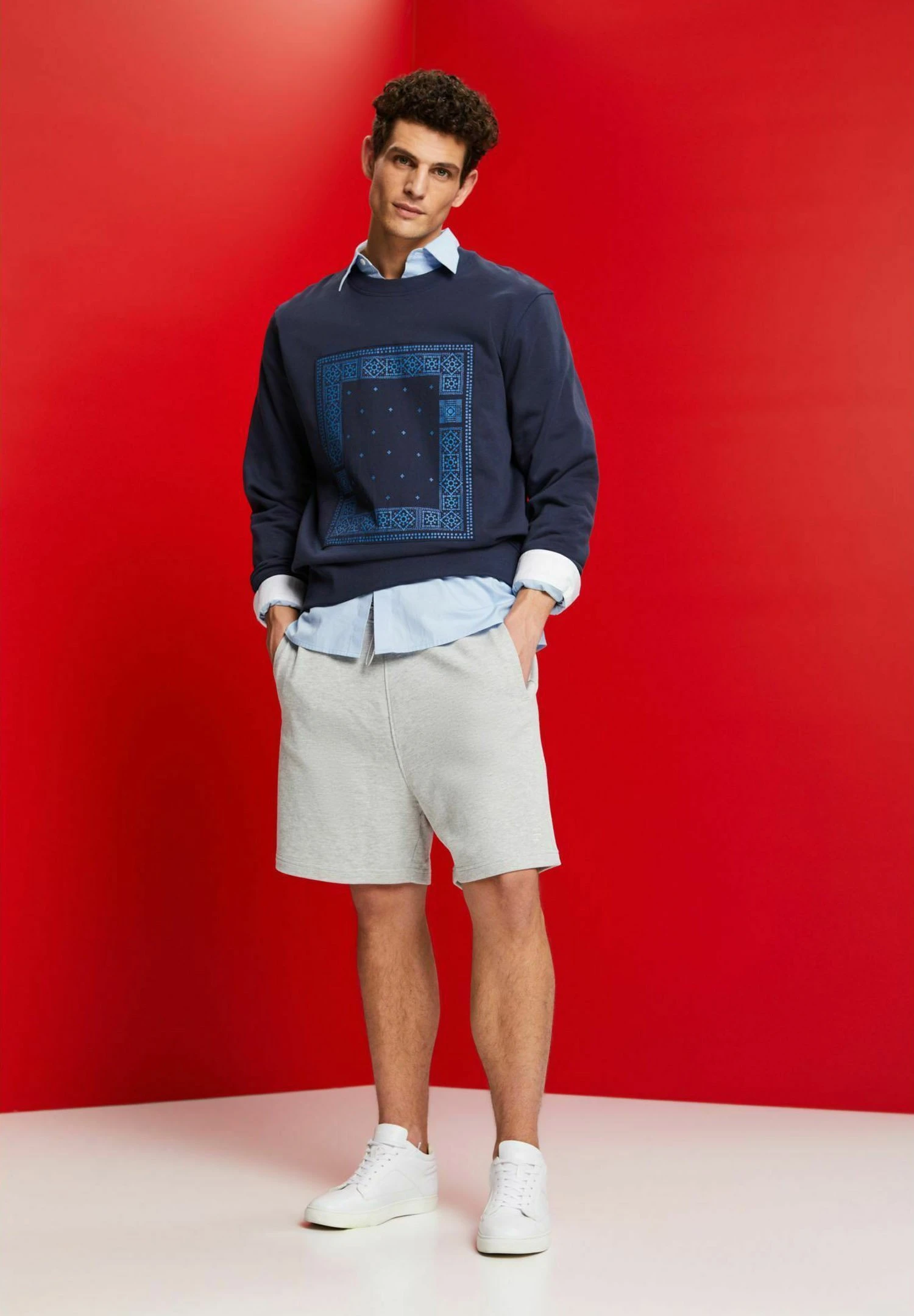 ESPRIT Pantalones Deportivos - Light Grey New - Imagen 3