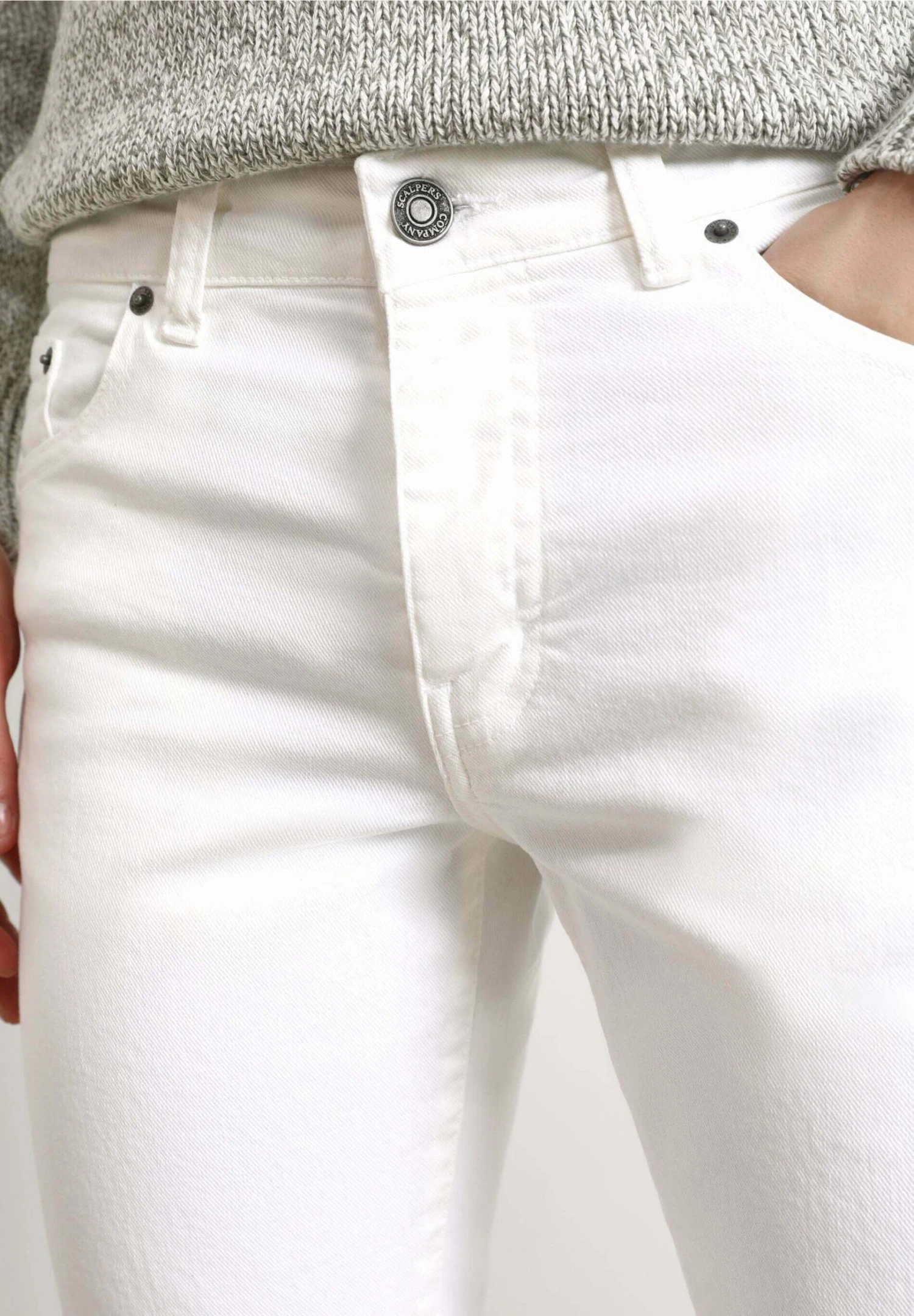 Scalpers Vaqueros Tapered - White