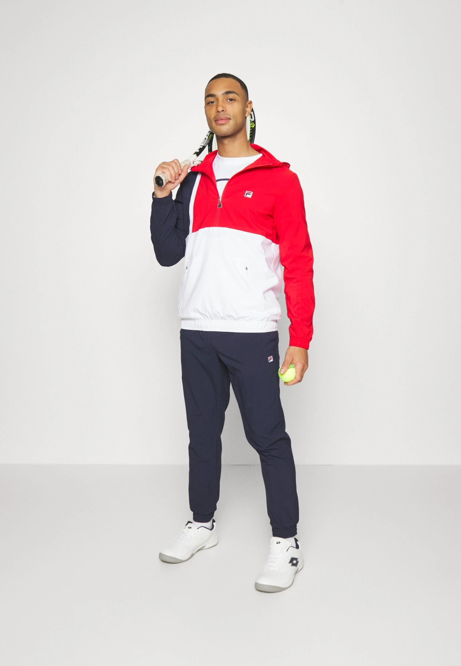 Fila Tracksuit Hanno Set - Chándal - White/Red - Imagen 2