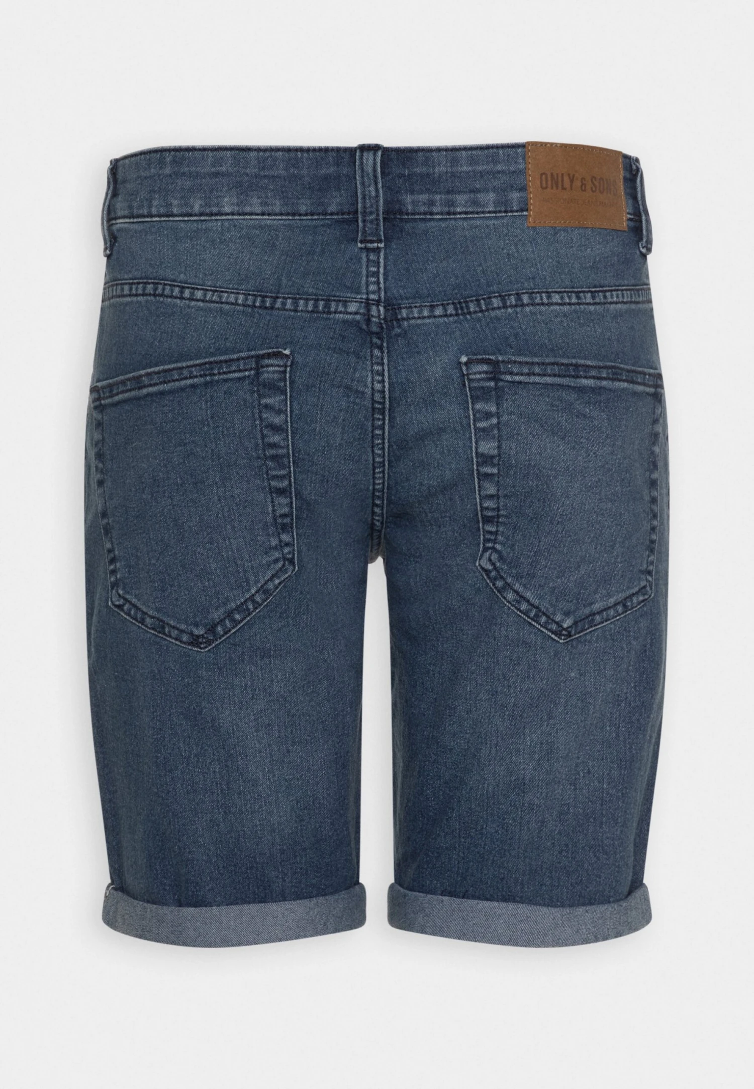 Only & Sons Onsply Life Fold Up - Shorts Vaqueros - Dark Blue Denim - Imagen 6
