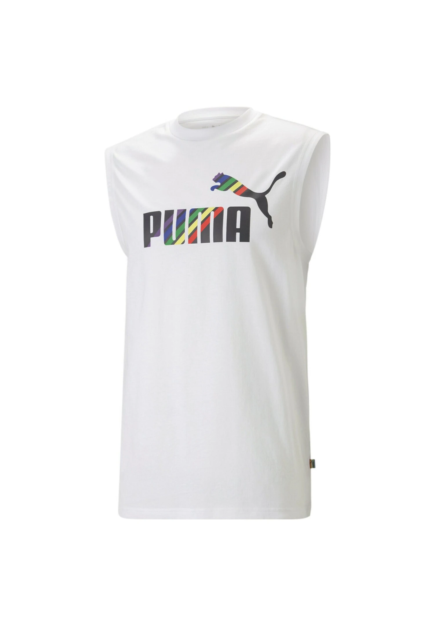 Puma Ess+ Love Is Love Sleeveless Tee - Top - White - Imagen 5