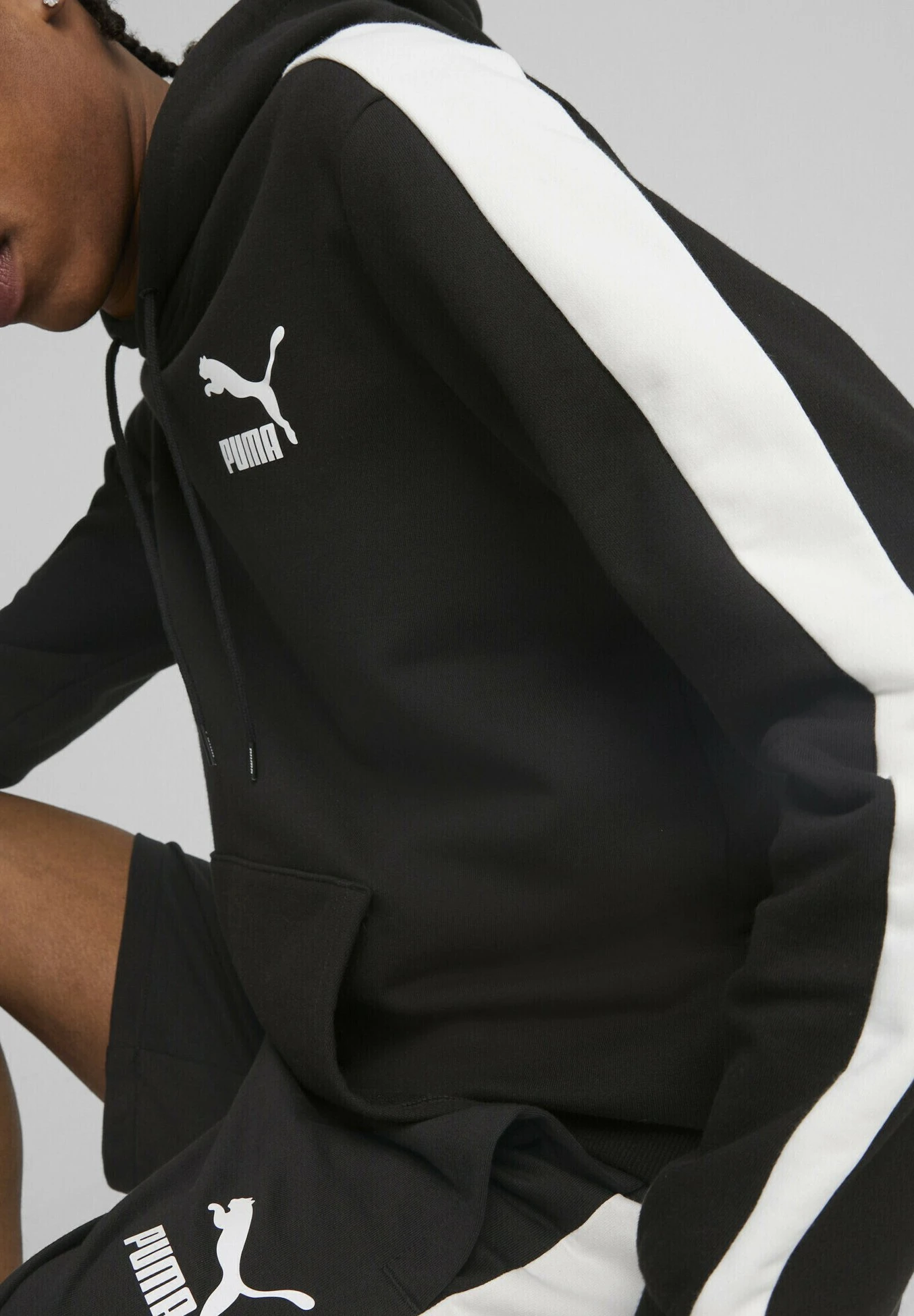 Puma T7 Iconic- Jersey Con Capucha - Black - Imagen 4