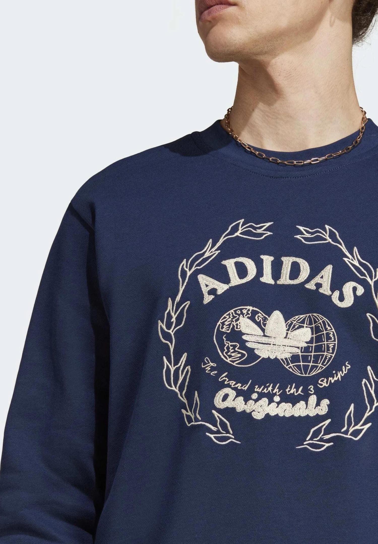 Adidas Originals Graphics Archive Crew - Sudadera - Night Indigo - Imagen 3