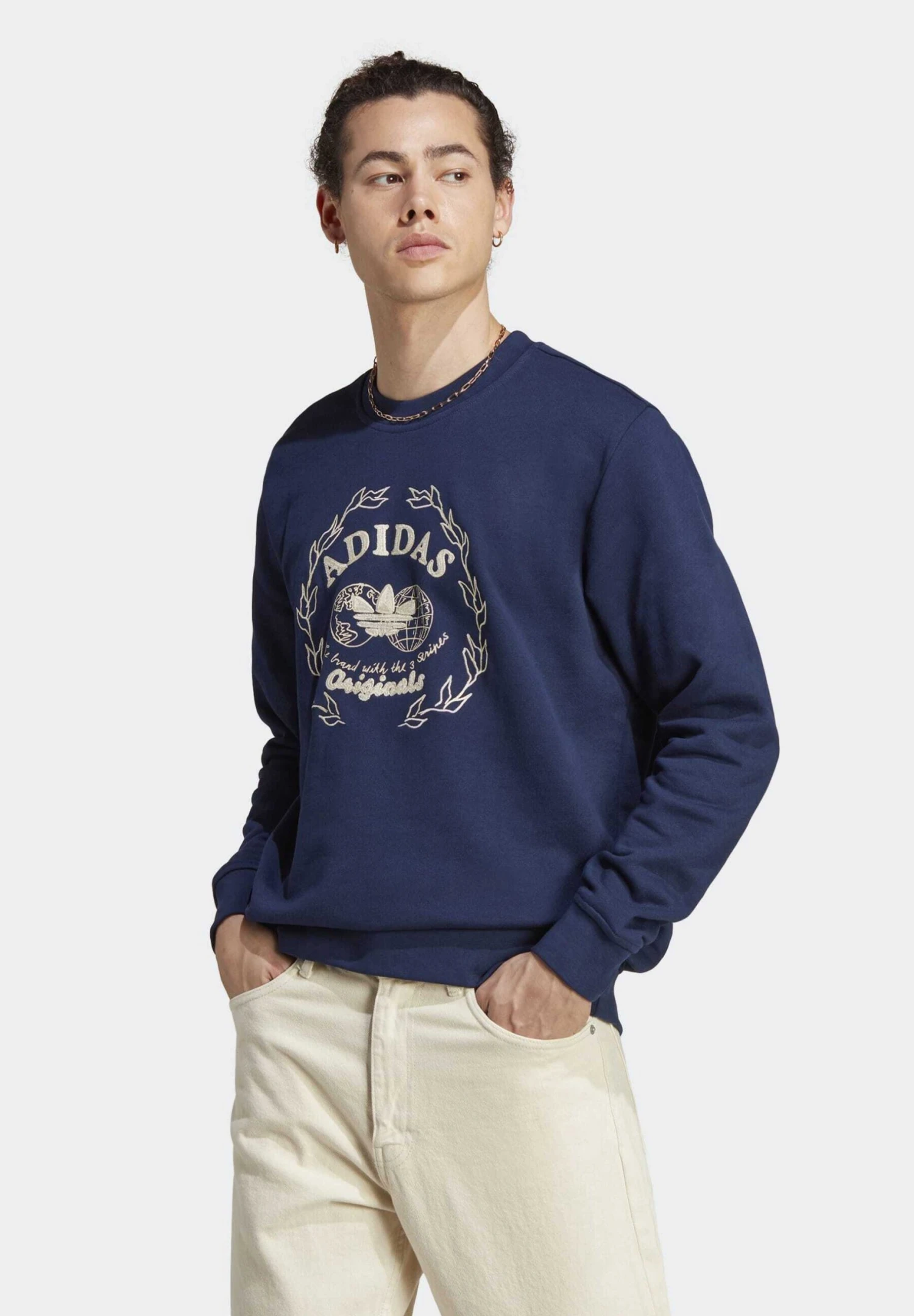 Adidas Originals Graphics Archive Crew - Sudadera - Night Indigo