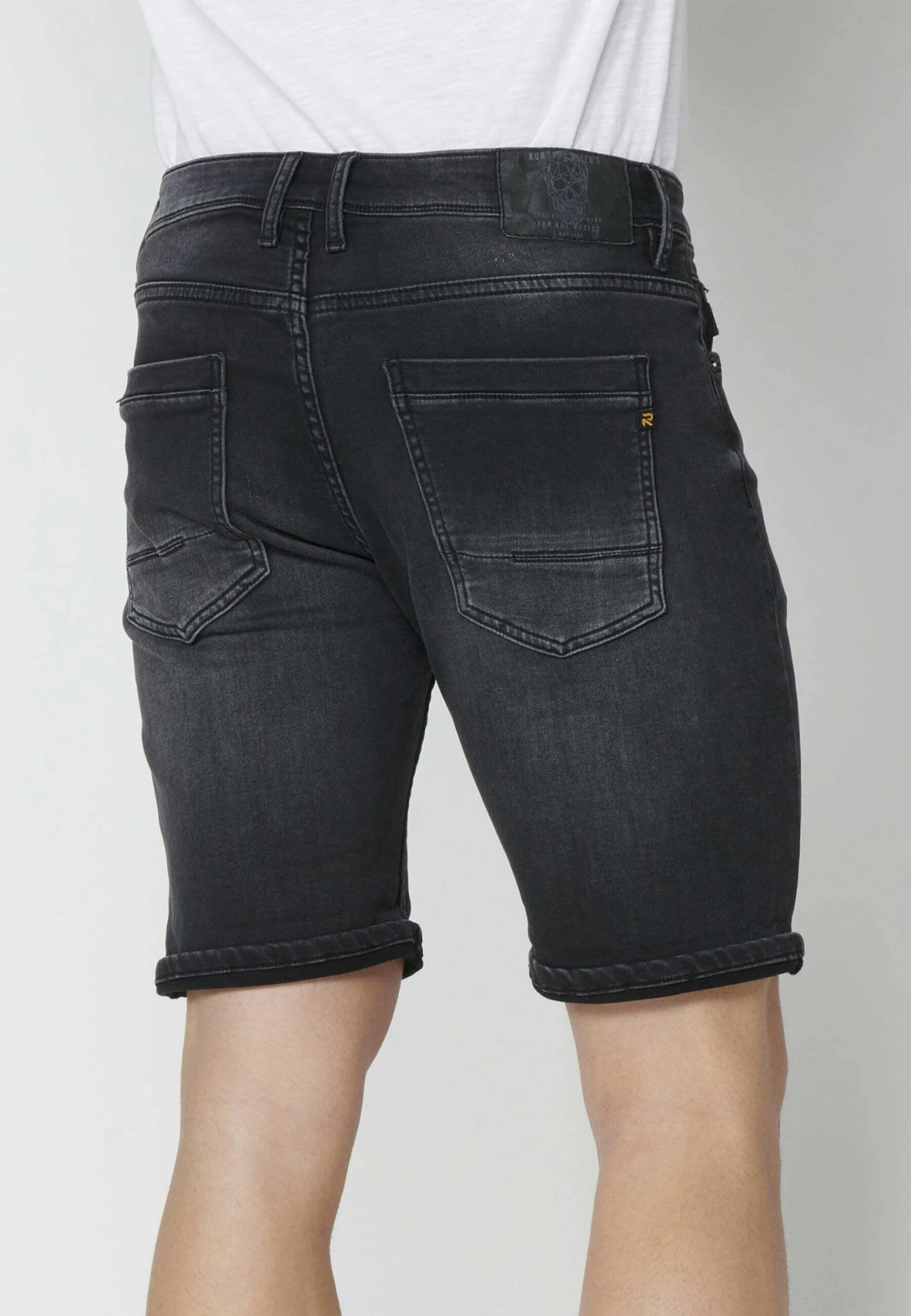 Koroshi Bermuda - Shorts Vaqueros - Black Denim - Imagen 8