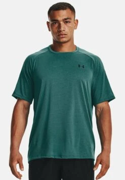 Under Armour Novelty Tech 2.0 Trainings - Camiseta Estampada - Coastal Teal