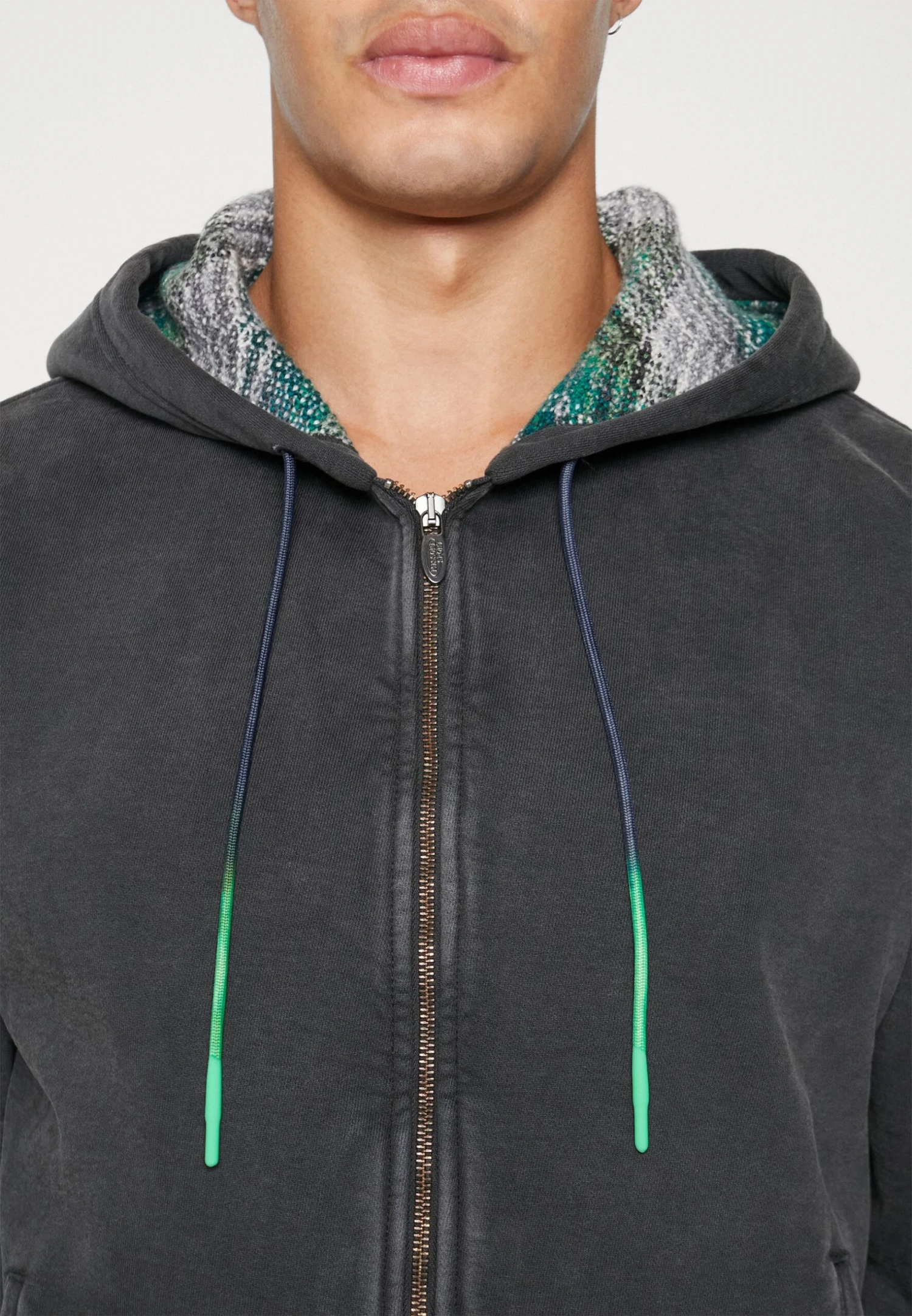 Hooded Open- Sudadera Con Cremallera - Grey Antracite - Imagen 8