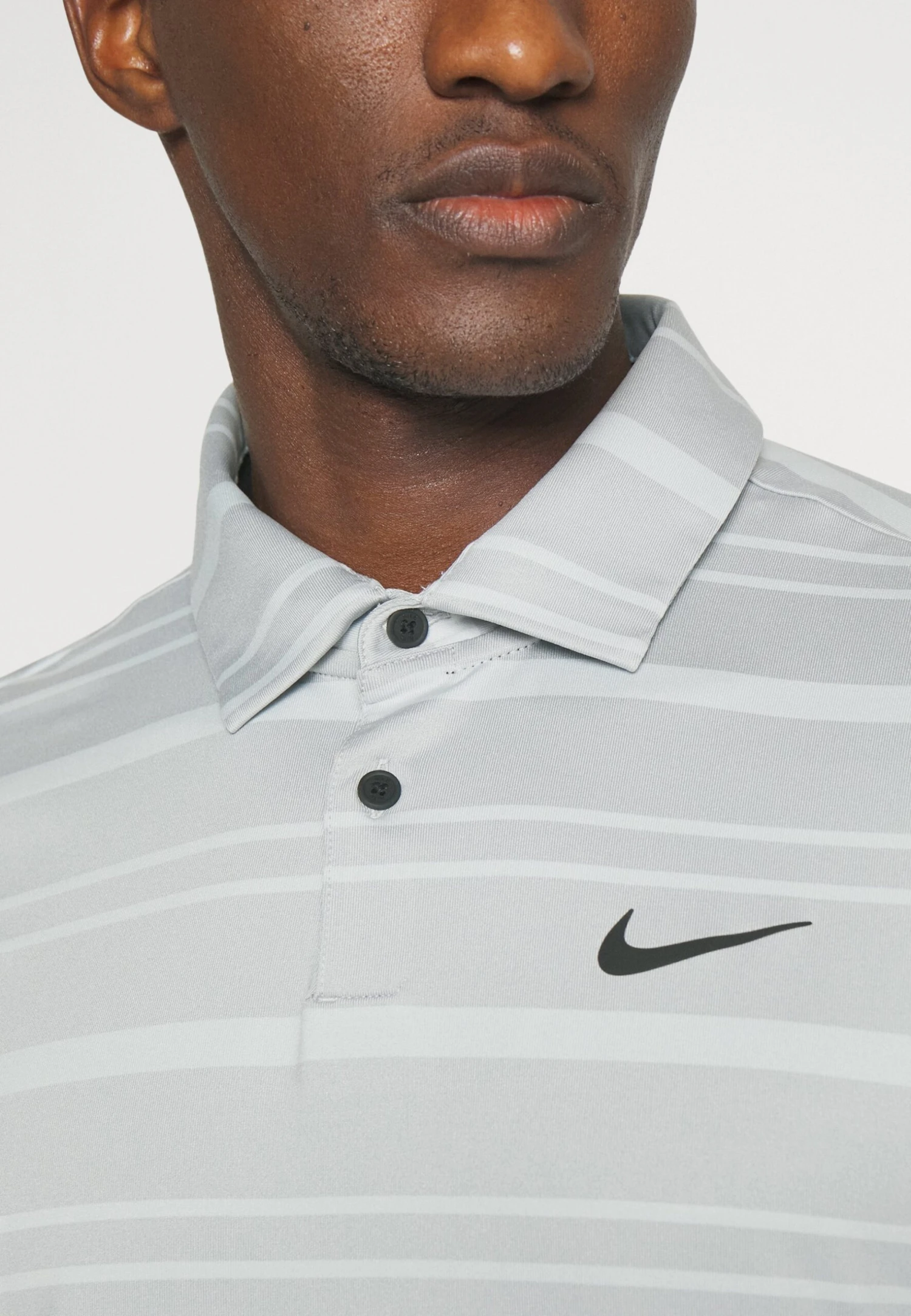 Dry Fit Tour Stripe - Polo - Light Smoke Grey/Grey Fog /Black - Imagen 6