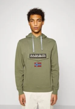 Napapijri Burgee - Jersey Con Capucha - Green Lichen