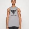 Under Armour Project Rock Brahma Bull Tank - Top - Steel Light Heather/Black