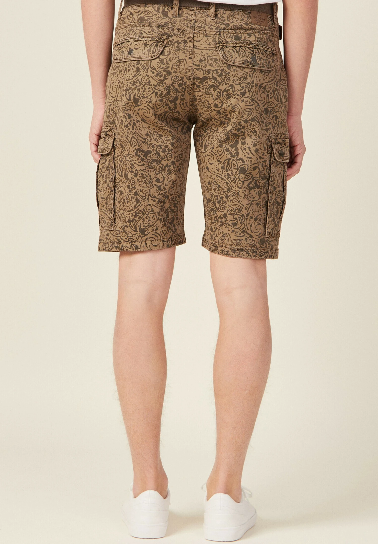 Mit Gürtel - Shorts - Taupe - Imagen 3